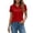 c-796RD1171, variant on CUSTG Women Short Sleeve Polo Shirts Button Collar Shirt Comfortable Athletic Tops Casual Sports Solid Color Lapel Relaxed Fit Streetwear