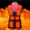 thumbnail image 6 of YAYUBA Heated Vest Women Women's Smart USB Heated with Fast Charging Technology All Season Warm Winter Jacket for Outdoor Activities,Hot Pink,S, 6 of 9
