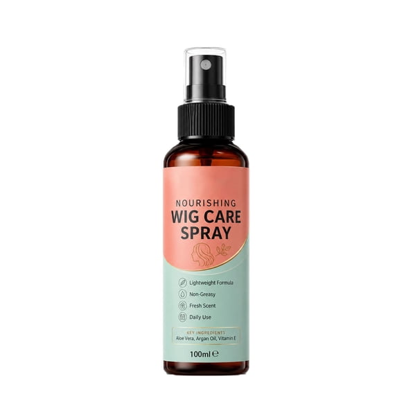 Wig Spray, Nourishes Softens Fibers, Long-lasting protection Hair, Lightweight No-Rinse Nourishing Wig Spray, Moisturizer for Shine and Frizz Control