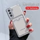 thumbnail image 2 of Funda transparente con tarjetero para Samsung Galaxy S20 FE S23 Ultra S22 S21 Plus Note 20 Ultra A12 A34 A52 A32 A14 A54 A53 5G, 2 of 4