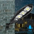 thumbnail image 4 of Luces al aire libre 60 luces de seguridad con luces de pared con energía solar gran para jardín patio cubierta puerta delantera con mando a distancia, 4 of 8