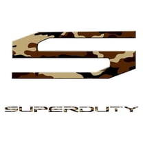 RECON 264381DC Ford For 17-18 SUPERDUTY Raised Logo Acrylic Emblem Insert3Piece