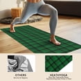 thumbnail image 4 of Green Black Checkerboard Checkered Pattern Hot Yoga Mat Towel Non Slip for Hot Yoga - Quick-Drying Yoga Mat Cover with 4 Corner Pockets with Travel Bag - Hot Yoga Towel Non Slip 74"x26", 4 of 6