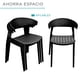 thumbnail image 3 of Set de 4 Sillas de Plástico PVC Resistentes con Respaldo | Sillas Modernas para Comedor, Jardín, Terraza o Restaurante, 3 of 8