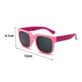 thumbnail image 6 of Mdesiwst Candy Color Folding Clear Vision Kids Sunglasses Lovely Square Frame Boys Girls Sunglasses Fashion Accessories, 6 of 7