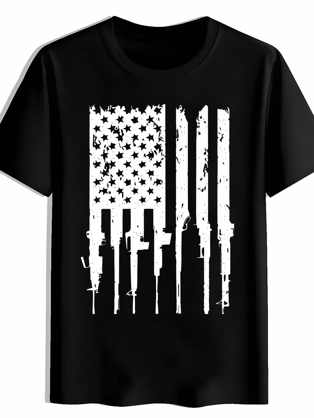 thumbnail image 1 of Summer Men's Casual Black Short Sleeved T-shirt, Suitable for Parties and Outdoor Sports, 1 of 5