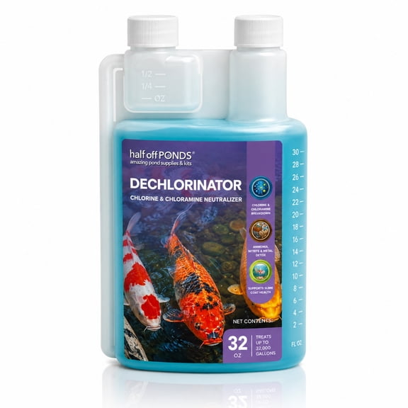 Half Off Ponds Dechlorinator, 32 oz Bottle Pond Treatment