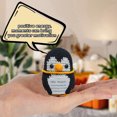 thumbnail image 4 of Ramiter Handmade Wool Crochet Cute Doll Penguin Funny Expression Bag Crochet Buckle Pendant, 4 of 5