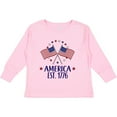 thumbnail image 3 of Inktastic America Est 1776 4th of July Boys or Girls Long Sleeve Toddler T-Shirt, 3 of 5
