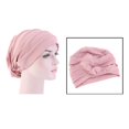 thumbnail image 4 of Guardoinrt Bonnet de Nuit Confortable en Coton Doux et Extensible pour Perte de Cheveux Rose 56-58cm 1Ensemble, 4 of 6