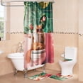 thumbnail image 3 of 4PCS Vintage Bigfoot Sasquatch Shower Curtain Sets,Funny Animal Bathroom Sets with Non-Slip Rugs,Toilet Lid Cover,Bath Mat,Shower Curtain with 12 Hooks Farmhouse Bathroom Sets Decor, 3 of 6