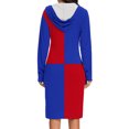 thumbnail image 4 of Kaemgyyd Long Sleeve Dress for Women Fashion Lightweight Pocket Midi Hoodie Dress Fall Sweatshirts Dress for Women, 4 of 6