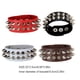 thumbnail image 3 of Minnieouse Pulseras con remaches anchos, brazaletes Punk duraderos, joyería de moda estirable resistente, regalo de cumpleaños para mujer, Type3 NO3, 3 of 6