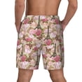 thumbnail image 4 of Daiia Rose Flowers Mens Swim Trunks Swim Shorts Quick Dry Swim Shorts with Mesh Lining Pockets-Small, 4 of 9