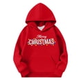 thumbnail image 3 of Sudadera con capucha para niñas y niños, sudadera de manga larga con cuello redondo y estampado de moda, jersey con bolsillo, sudadera de poliéster para niñas, 3 of 8