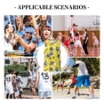 thumbnail image 6 of Xecao Honeybee print basketball shirt for both men and women, a unisex basketball jersey perfect for theme parties-3X-Large, 6 of 6