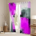 thumbnail image 3 of Manfei Modern Abstract Ombre Blackout Curtains Set of 2 (52x84 Each), Purple Rectangle Square Window Curtains, Teens Kids Adult Curtains and Drapes, Curtains and Drapes Home Decor, 3 of 6