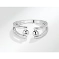thumbnail image 6 of Sterling Silver Anti Anxiety Rings For Women Fidget Beads Spinner Band Open Adjustable Stacking Spinning Worry Stress Relief Ring with Beads Jewelry Farthers Day Gifts from Daughter, 6 of 12
