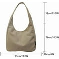 thumbnail image 7 of JennyShop  Ladies' Commuting Tote Shoulder Bag, Quality Large Capacity Washed Retro Casual Lazy Canvas Bag, 7 of 7