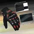 thumbnail image 2 of CHCYCLE Motorcycle Gloves for Women Touch Screen Summer Motorbike Dirt Bike Full Finger Gloves Red M, 2 of 5