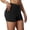 Black, variant on Krdevn Women High Waist Pocket Yoga Shorts, Thin Summer Anti Chafing Stretch 3 Inch Workout Biker Shorts for Daily Wear,Red