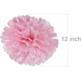 12" Burgundy Tissue Pom Poms DIY Hanging Paper Flower Balls for Bridal