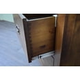 thumbnail image 5 of Crafters and Weavers Arts and Crafts 24" 2-Drawer Wood File Cabinet in Walnut, 5 of 5