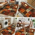 thumbnail image 5 of Boho Vintage Area Rugs 3'x5', Washable Small Throw Rugs for Living Room Bedroom, Brown Ethnic Middle Century Geometric Indoor Outdoor Rug Non-Slip Low Pile Carpet Runner Reversible Floor Mats, 5 of 8