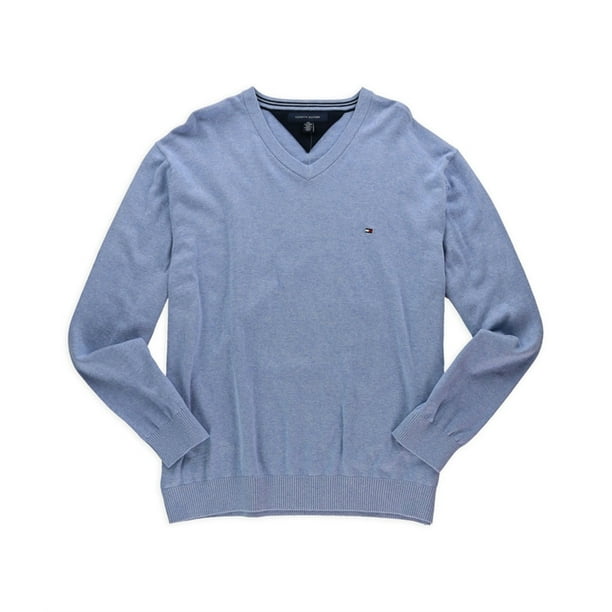 Tommy Hilfiger Suéter tejido con logotipo para hombre, color