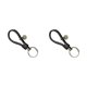 thumbnail image 2 of Greeniant Pareja llavero accesorios de moda hecho a mano cuerdas tejidas llavero decoraciones regalo trenza colgante adultos adolescentes Negro 2Conjunto, 2 of 6