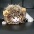thumbnail image 5 of Disfraz de gato, sombrero de disfraz de gato, peluca suave y peluda para mascotas, orejas lindas, accesorios para disfraces de mascotas, disfraz para fiesta de Halloween, talla M, marrón ER, 5 of 5