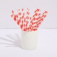 thumbnail image 5 of Paquete de 200 pajitas de papel orgánico, pajitas desechables y ecológicas, ideales para fiestas, bodas, cumpleaños, Navidad, colores aleatorios, 5 of 5