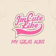 thumbnail image 4 of Inktastic Cute Like My Great Aunt Girls Baby T-Shirt, 4 of 5