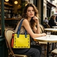 thumbnail image 4 of Cute Doodle Print Tote Bag Large Capacity Shoulder Handbag for Daily Shopping Work Campus Travel Beach Gym Everyday Carry Gift for Her Daughter Son Female Friends, 4 of 6
