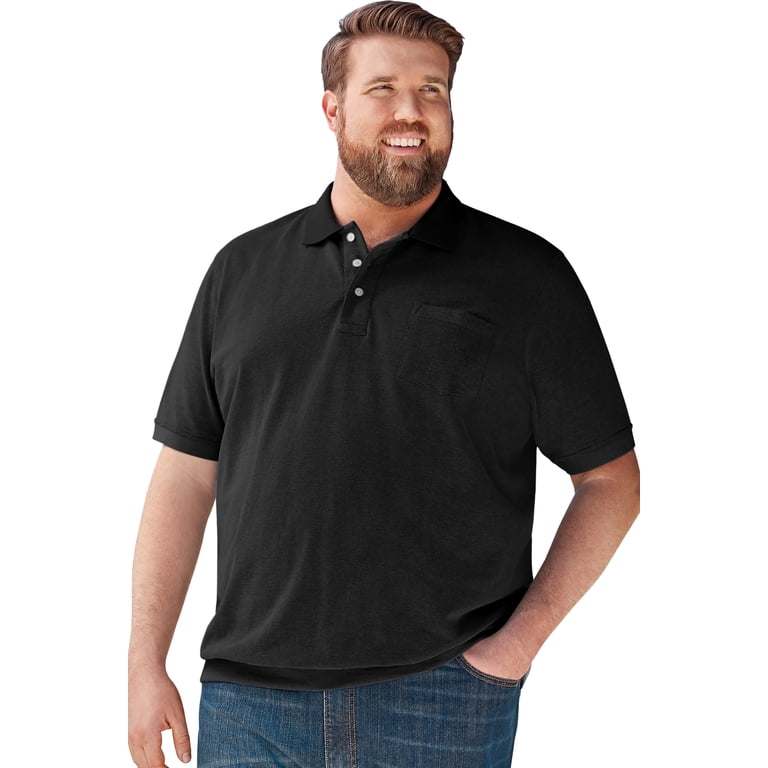 Kingsize Men's Big & Tall No Tuck Pocket Polo Shirt photo 1