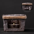thumbnail image 1 of Ceramic Tea Warmer Stove Candle Heating Tea Ceremony Accessories Aroma Enhancer for Home Office Camping Gift 1-Piece, 1 of 5