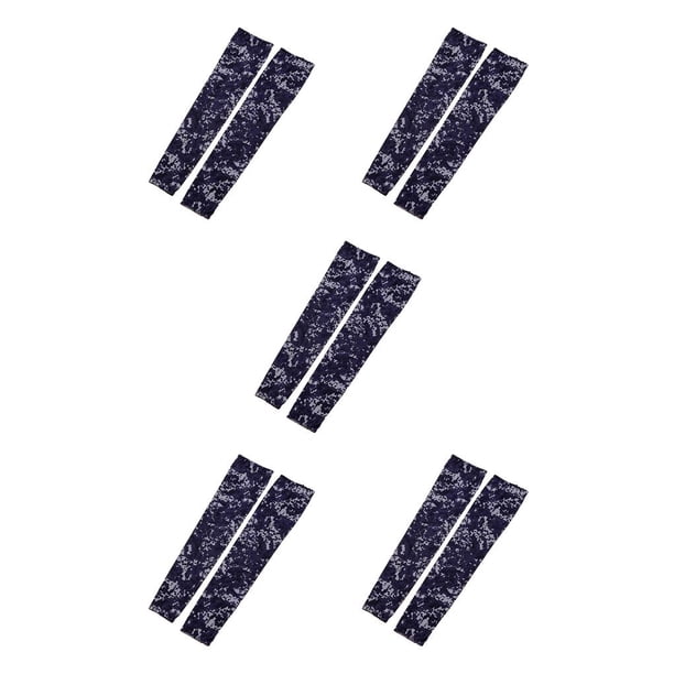 Advancent Mangas para el sol Cómodas y transpirables 1 par Mangas largas de enfriamiento de seda helada Accesorios prácticos para conducir Type2 NO2