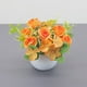 thumbnail image 4 of Ramo de Flores Artificiales Decorativas | Arreglo Floral Seco de Poliéster Rojo, Naranja, Rosa y Blanco con Tallo Flexible | Decoración de Mesa para Interiores, Hogar y Oficina con Base Estable y Pes, 4 of 6