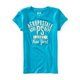 thumbnail image 1 of Aeropostale Niñas Florete PS Atl. Camiseta adornada del departamento, azul, 5, 1 of 1