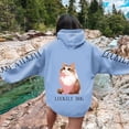 thumbnail image 2 of toraway Womens Sweatshirt Jackets Without Hoods Ms Dog and Cat Printing Leisure Draw String Hooded XXXL, 2 of 4