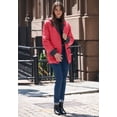 thumbnail image 2 of Roaman's Women's Plus Size Hooded All-Weather Jacket Fleece Lining Rain Coat, 2 of 6