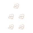 thumbnail image 3 of Clips para comedor Monstrate 10 Uds. Soportes de tarjetas de doble capa con corazón de Metal Plata/Oro rosa, 3 of 6