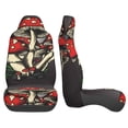 thumbnail image 3 of Yiaed Red Mushrooms Print Car Seat Covers,Universal Auto Seats Protector Fits for Car,SUV Sedan,Truck,Automotive Seat Covers & Accessories(Two packs), 3 of 7