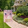thumbnail image 5 of Butterfly on Starry Sky Garden Flag House Banner 12" x 18" Double Sided Outdoor Yard Decoration, 5 of 6