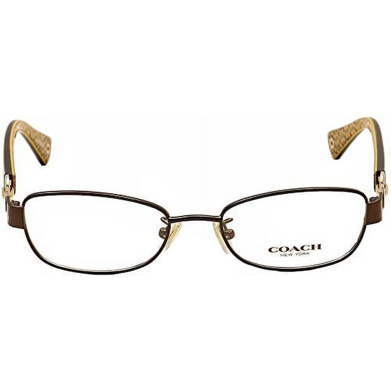Coach HC 5054 Faina Satin Brown Dark Tortise Gold Glasses Frames Coach HC 5054 Faina Satin Brown Dark Tortise Gold Glasses  main image 4