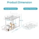thumbnail image 2 of 4 Paquete de Organizador de Baño Deslizante,Estantes De AcríLico, Organización de Despensa y Almacenamiento Para ClóSet, Encimera, Despensa, Transparente (Transparente-4pack), 2 of 8