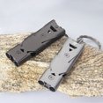 thumbnail image 4 of Opolski Stainless Steel Emergency Lifesaving Whistle Double Tube SOS Survival Kit Tool, 4 of 8