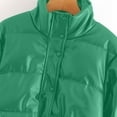 thumbnail image 7 of Cutuoiiu Women's Solid Color Plaid Pocket Jacket Button Quilted Jackets Long Sleeved Jacket Gifts, 7 of 7