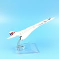 thumbnail image 6 of British Concorde Alloy Plane Model 1:400 Scale Diecast Aircraft for Aviation Collectors, 6 of 9