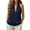 A1-Dark Blue, variant on Womens Halter Tank Top Plus Size Linen Tops Flowy Tank Tops V Neck Tank Tops Linen Tank Tops for Women Linen Summer Blouses Cute Tank Tops Linen Tops for Women Linen Shirts Blue S